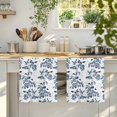 thumbnail image 4 of Blue Fruit Kitchen Towels Set of 4, Vintage Plant Nature Botanical Flower Floral Absorbent Dish Towels for Kitchen, Microfiber Hand Towel, Quick Drying Tea Towel for Cleaning Decorative Dishcloths, 4 of 7