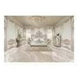 thumbnail image 2 of ACME Sandoval Eastern King Bed, Beige Synthetic Leather & Champagne Finish, 2 of 5