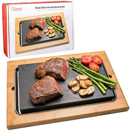 Cooking Stone- Extra Large Lava Hot Stone Cooking Platter and Cold Lava Rock Hibachi Grilling Stone (12.5