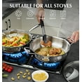 thumbnail image 5 of Koch Systeme CS 12-Inch Deep Sauté Pan, Tri-Ply Stainless Steel Deep Frying Pan, 5 of 7