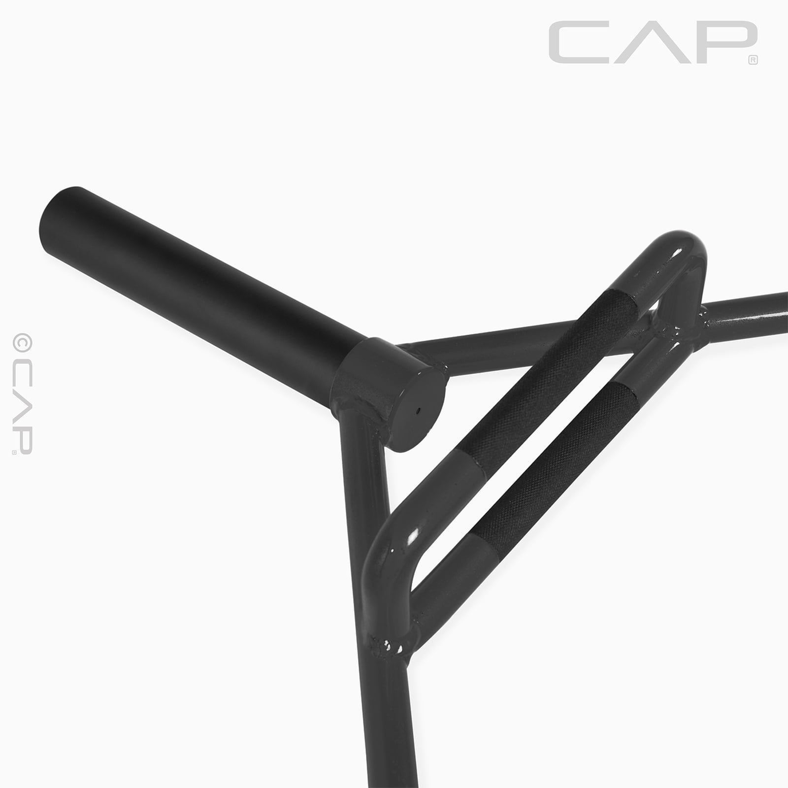 CAP Barbell 2" Olympic Combo Hex Trap Deadlift Weight Bar, Black