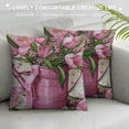 thumbnail image 3 of Fenyluxe Pillow Covers Decorations Pink Throw Pillowcase for Home Couch Decor 24x24in, 3 of 5