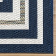 thumbnail image 3 of Gertmenian Ringley Simmone Modern/ Contemporary Striped Navy Area Rug, 9x13, 3 of 7