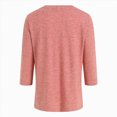 thumbnail image 5 of Towmus 3/4 Length Sleeve T Shirts Crew-Neck Casual Womens Blouses Elbow Business Dressy Shirts for Women Ladies Summer Tops, 5 of 6