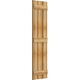 thumbnail image 2 of 17 1/8"W x 64"H TimberCraft Three 5 3/8" Boards Spaced Board-n-Batten Shutters, Rough Sawn Western Red Cedar (Per Pair), 2 of 13