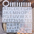 thumbnail image 3 of 1 Set Jewelry Casting Mold Transparent Geometric Pattern Silicone Pendant Bracelet Jewelry Epoxy Mold for Children, 3 of 7