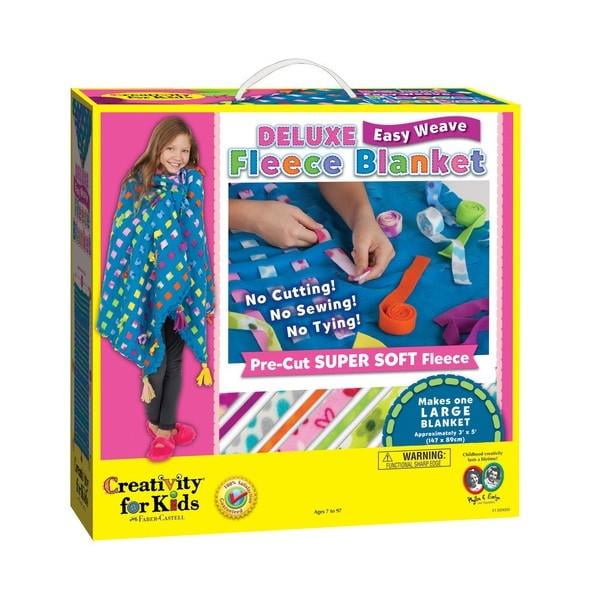 Creativity For Kids Deluxe Easy Weave Fleece Blanket Making Kit Makes