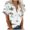 White, variant on Pincandy Women's Hawaiian Shirts Summer Plus Size Beach Shirt Short Sleeve Button Up Tops Cool Floral Tropical Printed Blouses