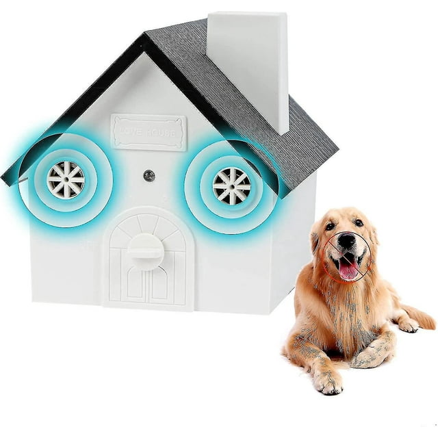 Lishi Ultrasonique Chien Aboiement Dispositif de Contrôle - Résistant aux Intempéries, Gamme 50ft, Aide à la Formation de Chien Extérieur