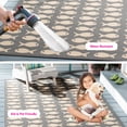thumbnail image 3 of SAFAVIEH Courtyard Tranter Geometric Fish Indoor/Outdoor Area Rug, 9' x 12', Grey/Beige, 3 of 14