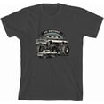 thumbnail image 3 of Big Brother Monster Truck Boy's Charcoal Crew Neck Short Sleeve Tee-Medium, 3 of 4