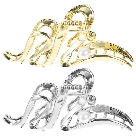 NIAIZEK 2Pcs Hair Clips Women for Styling Wavy Metal Assorted Color Hair Accessories Elegant