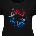 thumbnail image 4 of Inktastic Fourth of July Star Firework Women's Plus Size T-Shirt, 4 of 5