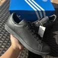 thumbnail image 4 of Ad-id-as Stan Smith Men's Athletic Shoes Triple Black FX5499 Size 7, 4 of 6