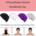 thumbnail image 3 of Airvexalon 4 Pack Sleep Shower Cap mens bonnet Long Hair Dread Loc Braid Elastic Dreadlock Tube for Men Woman-Navy blue, 3 of 5
