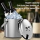 thumbnail image 5 of Wosthever Experiencia de consumición Cubo de hielo elegante del acero inoxidable Cubo de hielo del acero inoxidable con la tapa Cocina y Comedor plata 2 litros, 5 of 6