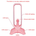 thumbnail image 4 of Soporte para Iluminado RGB Gaming Con 2 Puertos USB Integrado U () Rosa, 4 of 9