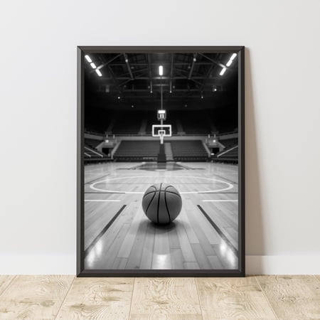 SHIRVA Basketball Poster Basketball Print Basketball Wall Art Basketball Room Decor Sports Poster Sports Print Sports Wall Art Unframed Canvas 16x24in