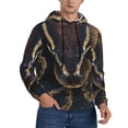thumbnail image 2 of Goofa Ball Phyton Snake for Men's Hooded Sweatshirt - Lightweight Pullover Hoodie with Kangaroo Pocket, Perfect for Everyday Wear-Large, 2 of 7