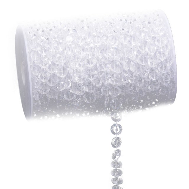 Guirnalda de 99 pies, cortina de cuentas de cristal acrílico de diamante, decoración de fiesta DIY para boda Tmvgtek Libre de BPA