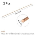 thumbnail image 2 of Unique Bargains 4mm Dia. 400mm Length Solid Copper Round Rod Lathe Bar Stock for DIY Craft 2pack, 2 of 4