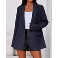 thumbnail image 3 of BTFBM Blazers for Women Spring Business Casual Clothes Open Front Oversized Winter Coats Work Office Suit Jackets, 3 of 9