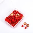 thumbnail image 4 of 100Pcs Round Head Metallic Color Notice Board Tacks Point Bulletin Drawing Round Push Pins Decorative Thumb Tacks Map Tacks Cork Board Tacks BLUE, 4 of 8