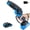 Blue - Single Battery, variant on NAUDHENM 7.29-Inch Cordless Handheld Chain Saw, 12V, 2 Batteries, 2 Chains