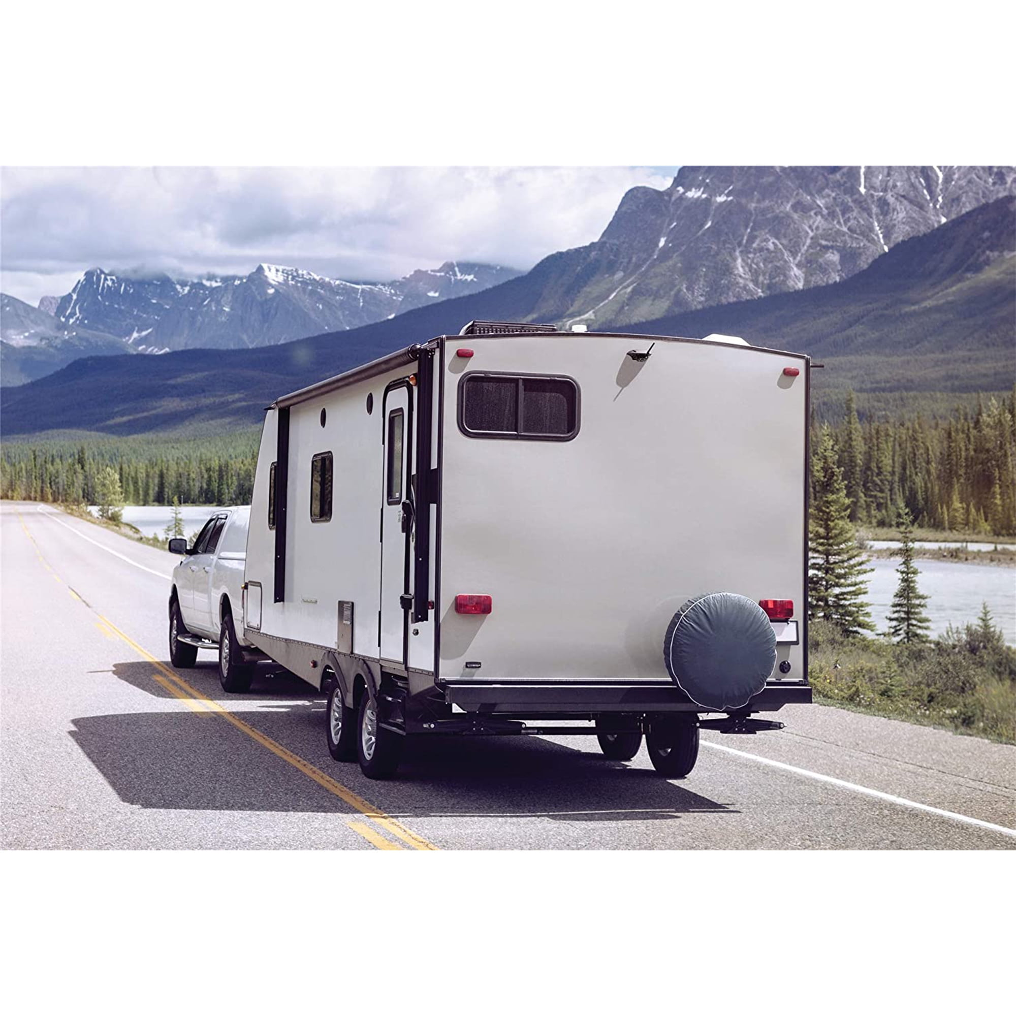 Furrion Vision S 4.3 Inch Wireless RV Backup System with 1 Rear Sharkfin Camera, Infrared Night Vision and Wide Viewing Angle - FOS43TASF