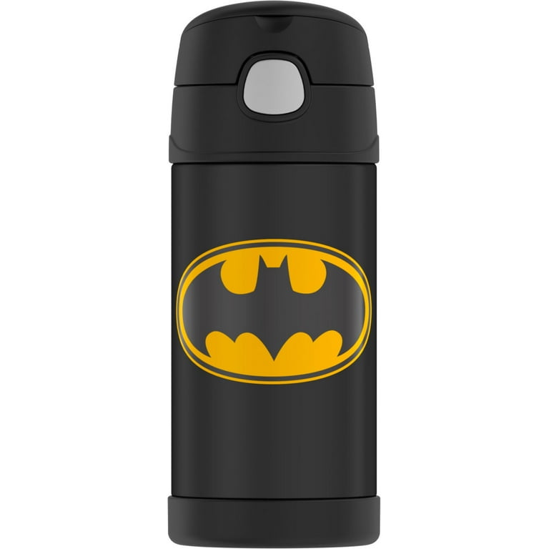 THERMOS FUNTAINER 10 Ounce Stainless Steel Vacuum Insulated Kids Food Jar,  Batman