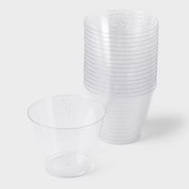 9oz 20ct Stemless Wine Glasses Silver -