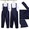 thumbnail image 6 of SDNall Jumpsuits for Women Casual Casual Pocket Romper Long Playsuit Strap Button Loose Jumpsuit Womens Romper Sizes:S-5XL, 6 of 9