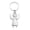 B, variant on Stylish Angel Wing Keyring Metal Pendant Keychain Detachable Phone Lanyard Camera Bag Accessory for Women Girls