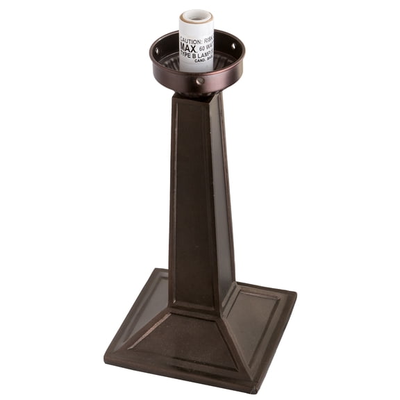 Meyda Tiffany 18101 Mission 10" Tall Lamp Base - MultiColor