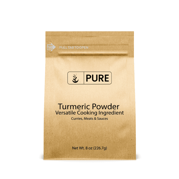 Pure Original Ingredients Turmeric Powder 8 oz, Food Grade, Natural, Spicy Flavor, Curry, Rice, Eco-Friendly