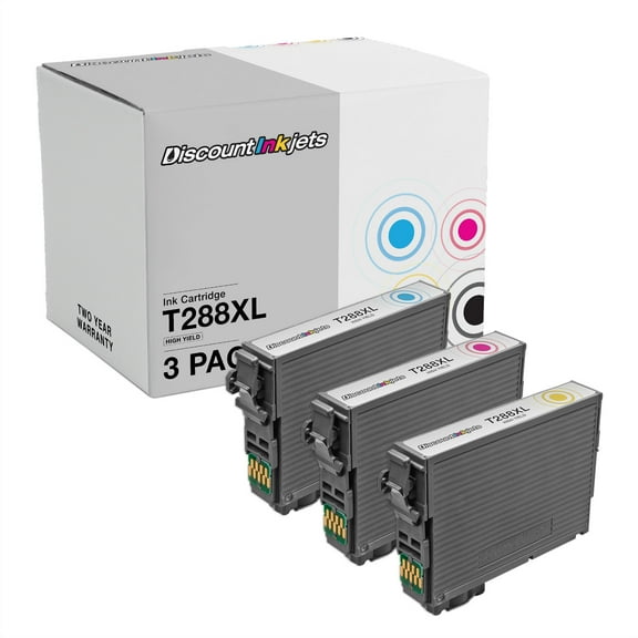 DI Ink Cartridge Replacements for 288 XL Epson 288XL Cyan, Magenta, Yellow Compatible with: Expression XP-330 XP330, Expression XP-430 XP430, Expression XP-434 XP434 Expression XP440 XP-440
