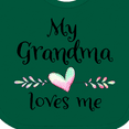 thumbnail image 4 of Inktastic My Grandma Loves Me Heart Grandchild Boys or Girls Baby Bib, 4 of 4