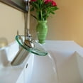 thumbnail image 6 of Novatto GF-002BN-C Refresh Single Lever Waterfall Lav Faucet, PVD Brushed Nickel/ Clear Glass, 6 of 7