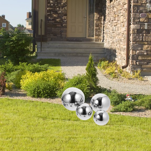 SEWCHICS Whamvox Stainless Steel Reflective Garden Gazing Decorative Globe for Indoor and Outdoor Use
