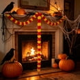 thumbnail image 2 of Halloween Garland 59in Marigold Artificial Flower Hanging String for Festival Wedding Diwali Home by OVFUIZ, 2 of 7