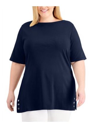 Karen Scott Plus Size Tops in Womens Plus - Walmart.com