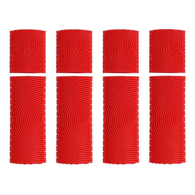 Juego de 8 pinceles para pintar paredes con textura de madera de imitación de 3 y 6 pulgadas