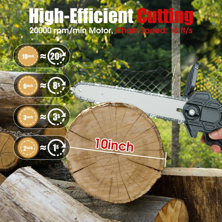 Mini Wooden Electric Chainsaw Cordless Power Chain Saws Portable