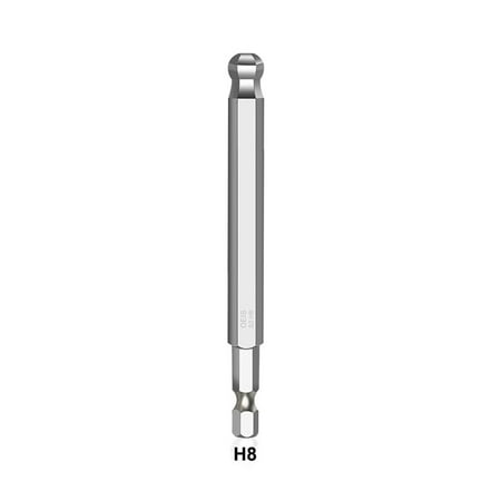 

Fule 1pc Ball End Hex Screwdriver Bit Metric Hex Bit 100mm Long Magnetic Driver Bit