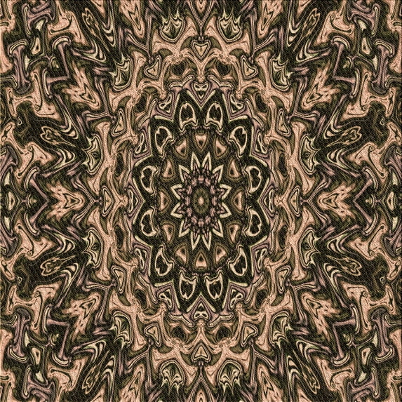 Ahgly Company Indoor Square Patterned Peru Brown Area Rugs, 8' Square