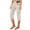Beige, variant on JIUKE Capri Cargo Pants for Women High Waisted Drawstring Juniors Outdoor Hiking Pants with Pockets