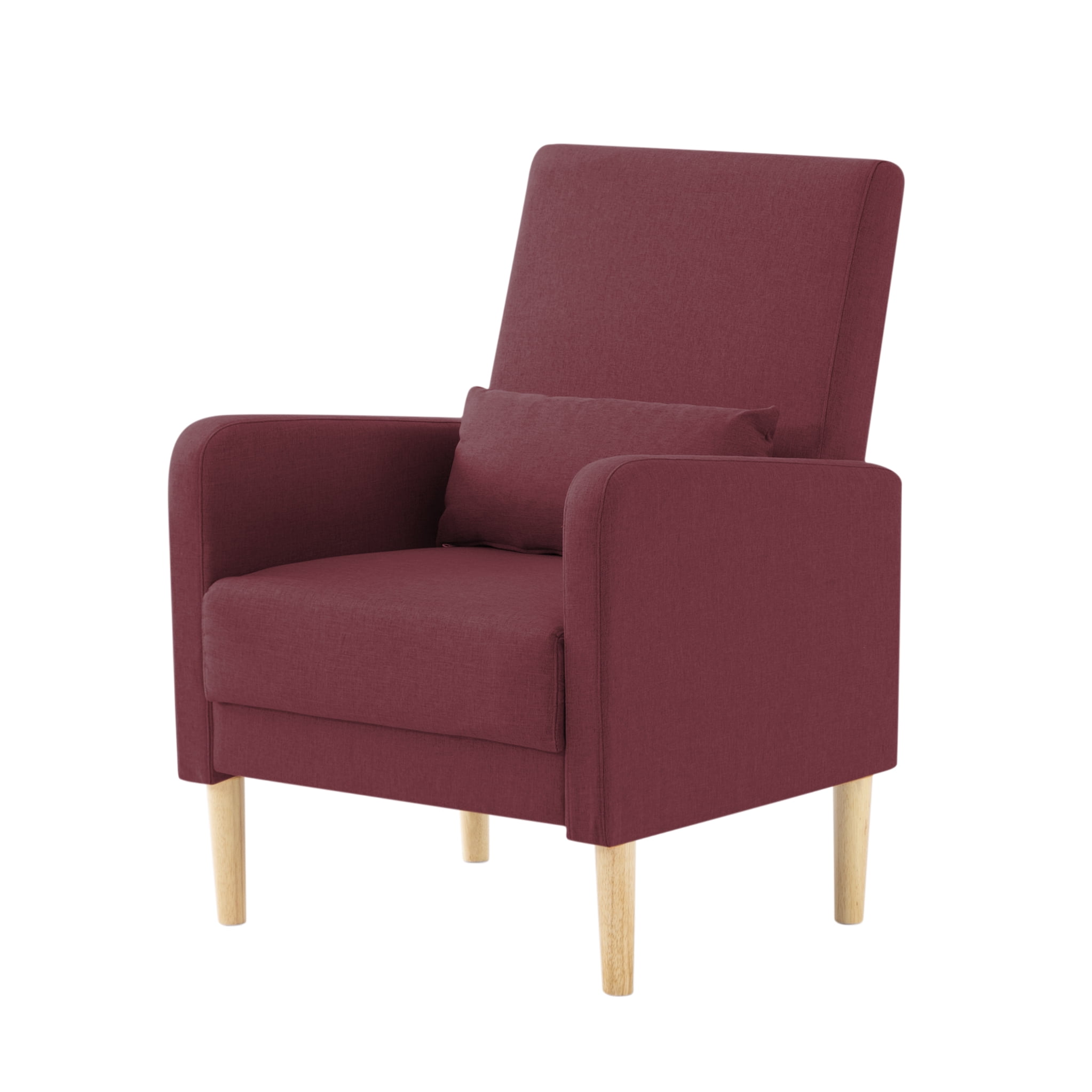 BSHTI 26.5” Modern design Style Accent Chair. Easy to Assemble Accent Chair with Storage Side Pocket and Solid Wood Frame for Livingroom
