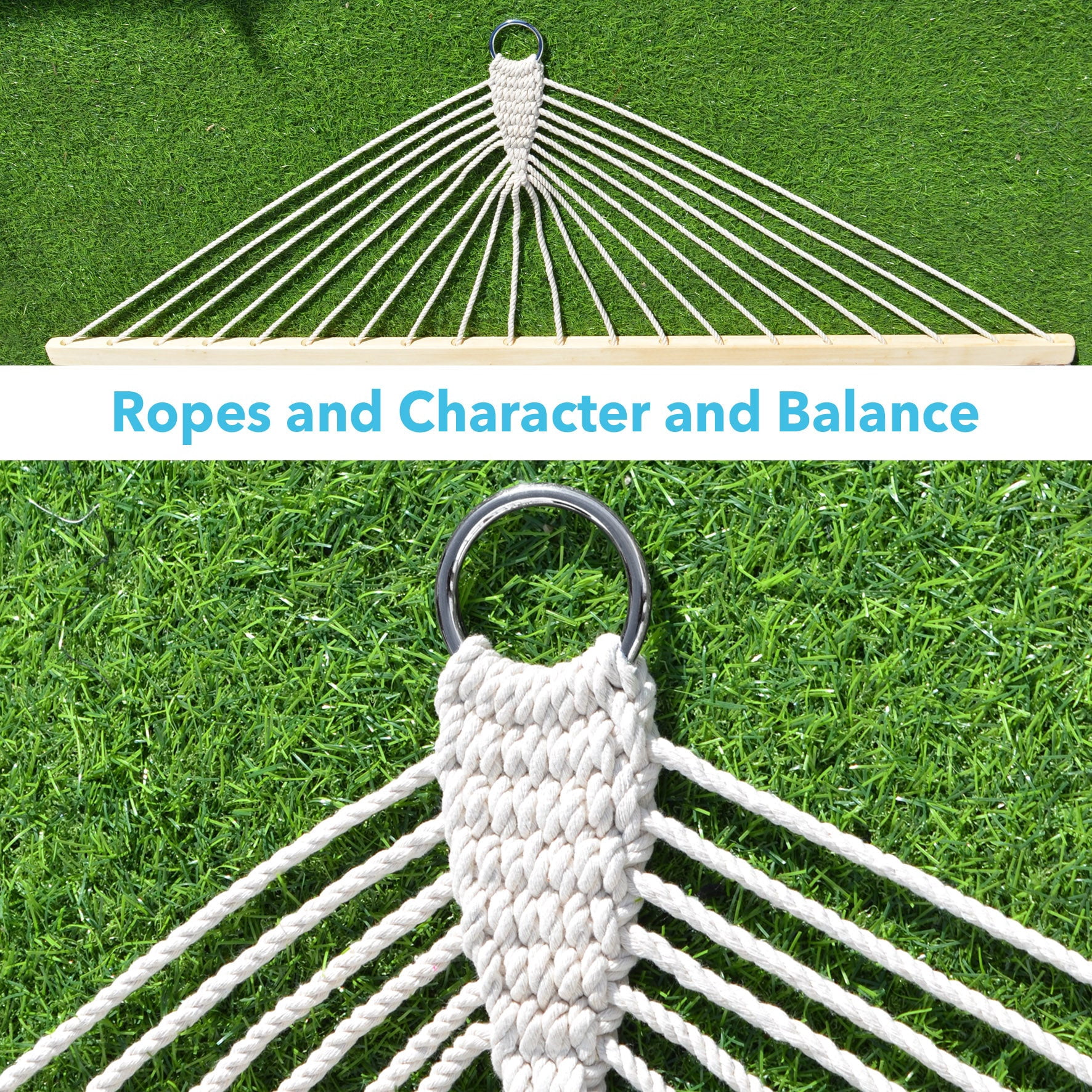 SUNNYOUTDOOR 79''x55'' Quilted Fabric Hammock with Pillow Heavy Duty Double Hammock with Spreader Bar, Quilted Hammocks for Outside Hammock for Outdoor Garden Balcony, 330 Pound Capacity