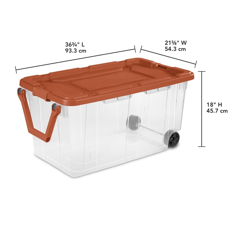 Sterilite 160 Qt. Wheeled Storage Box - Jumbo Size - Durable