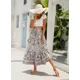 thumbnail image 2 of TEELYNN Boho Casual algodón rayón estampado floral faldas mujeres vintage cintura alta A-line falda verano playa ropa señoras falda mujer, 2 of 5